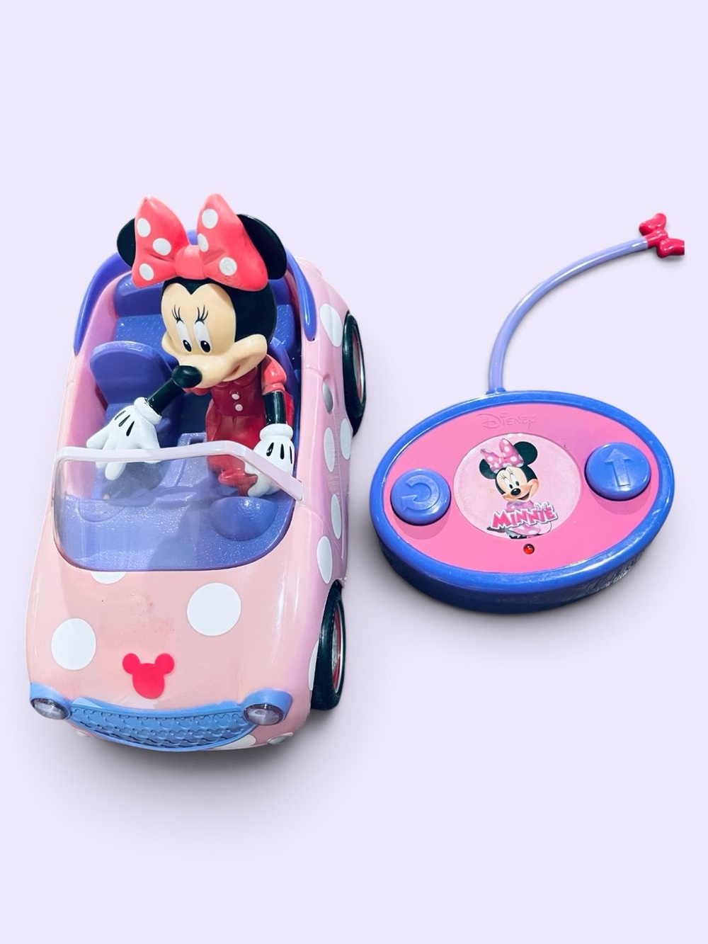 Disney  Minnie Mouse Roaster Remote Control Pink, purple, white Convertible Car